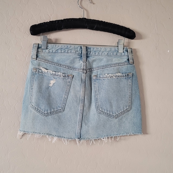 Elena Gilbert A&F Micro Mini Light Wash Skirt As Seen On Vampire Diaries - Picture 5 of 6